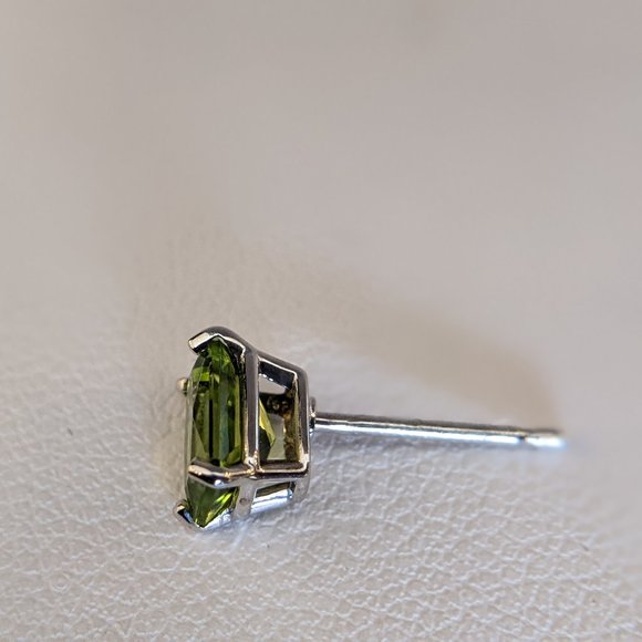 SOLD!! - Peridot Earrings set in Sterling Silver - Picture 3 of 5